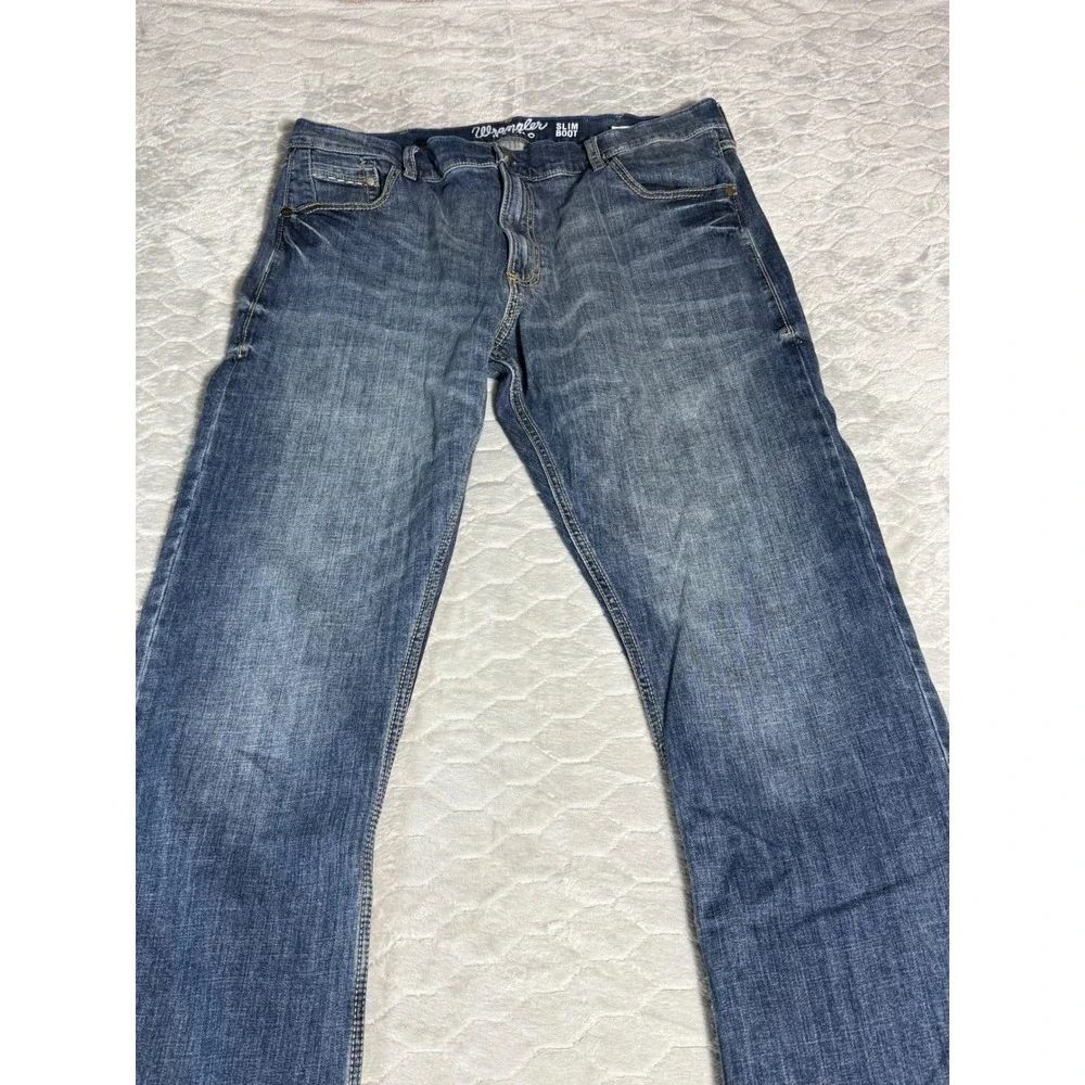 Wrangler Retro Slim Boot Cut Jeans Mens 36x34 Blue Denim Western Pants 36x33